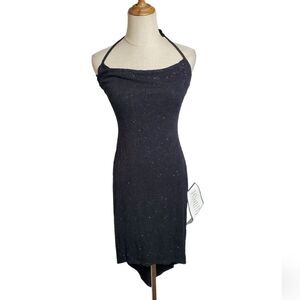 Black Sparkle 90s Bodycon Dress NWT